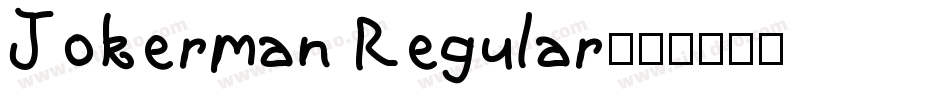 Jokerman Regular字体转换